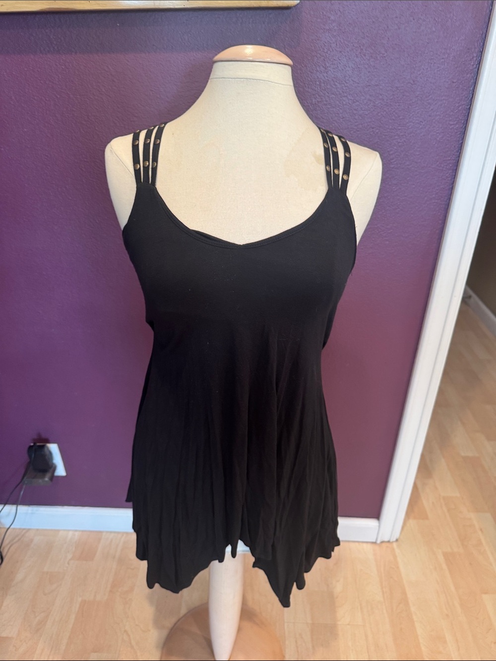 Metropark Black Multi-Strap Tank Top